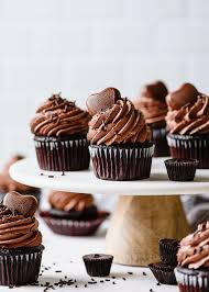 What are the ingredients to make cupcakes? Easy Vegan Chocolate Cupcakes With Chocolate Peanut Butter Frosting Fork Knife Swoon