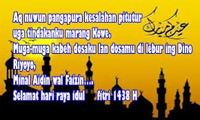 For more information and source, see on this link : Ucapan Hari Raya Idul Fitri Bahasa Jawa 2018 Nusagates