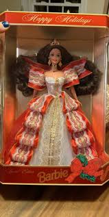 1997 Holiday Barbie Special Edition New In The Box Never Opened Mint Condition Doll And Box Beautiful Red And Gol Holiday Barbie Red And Gold Dress Barbie