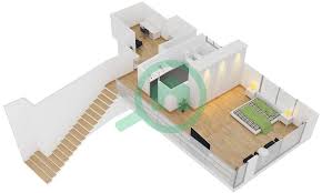 Casa bonita floor plans of lofts and 1 and 2 bedroom apartments for lease. Floor Plans For Unit Loft L01 1 Bedroom Apartments In Rimal 4 Bayut Dubai