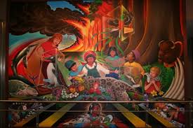 Many of the paintings and sculptures at dia contain hidden images of paganism. Airport Denver Merkwurdige Zeichen Gemalde Und Kompletter Neubau Raid Rush