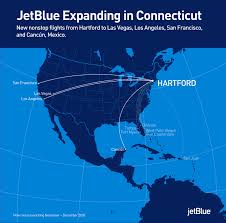 Around 284 flights are flying daily from los angeles to las vegas. Jetblue Plans To Add Four Nonstop Routes From Hartford S Bradley International Airport Business Wire