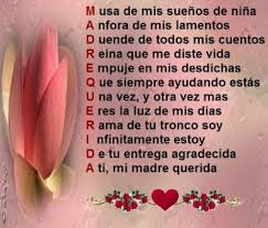 Acrosticos Por El Dia De La Madre Love Mom Mothers Day Crafts Mothers Day Quotes
