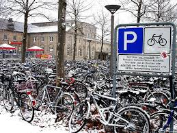 Bike Parking Lot Outside Trainstation Gottingen Bike Parking Lot Gottingen Train Station