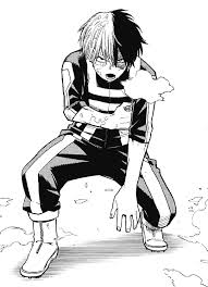 Black And White Manga Characters For In This World The Ones Who Smile Are The Strongest Of All My Hero Academia Manga My Hero Academia My Hero Academia Shouto