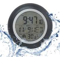 Amazon.com: Bathroom Digital Wall Clock Waterproof, Indoor ...