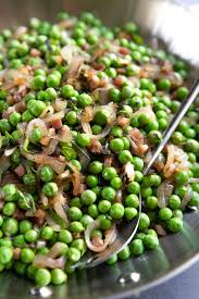 Using a slotted spoon, transfer potatoes to pie plate, spreading them evenly and pressing lightly to compact them. Peas And Pancetta Easy Holiday Side The Forked Spoon