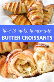 Homemade Croissants Make Your Own Flaky Buttery French Croissants Right At Home With This Recipe Via Mon Homemade Croissants Crossiant Recipes French Baking