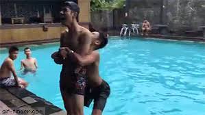 Flip Into Pool Fail Find And Share Funny Animated Gifs The Funniest Video Ever Funny Gif Funny Pictures