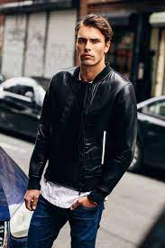 Andreas Eriksen By David Urbanke For Maxim Leather Jacket Leather Jacket Men Mens Leather Clothing