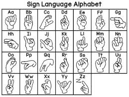 1 Sign Language Chart American American Sign Language