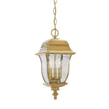 Designers Fountain Gladiator Polished Brass 3 Light Outdoor Hanging Lamp 1554 Pvd Pb The Home Depot In 2021 Outdoor Ceiling Lights Outdoor Hanging Lights Designers Fountain