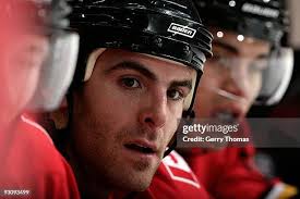 Stephen Valiquette of the New York Rangers skates against the Calgary...  News Photo