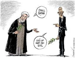 Risultati immagini per obama iran cartoon