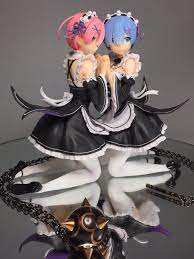 Take A Look At This Beautiful Garage Kit Of Re Zero Ram Rem By Tsuru No Yakata Circle Ram And Rem Garage Kits Rem