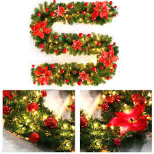 Alibaba.com offers 1,096 xmas garland decorations products. Super Sale 6be7 270cm Christmas Garland Decor Garland Decoration Rattan Lights Wreath Mantel Fireplace Stairs Wall Door Pine Xmas Tree Led Light Cicig Co