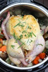 Instant Pot Whole Chicken With Vegetables Is A Complete Meal That Takes Very Little Instant Pot Recipes Chicken Instant Pot Dinner Recipes Instant Pot Recipes
