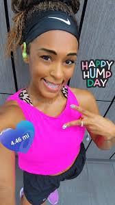 Happy Global Running Day Beautiful Peoples 😍 I got in some track work with  my WT/Coach Shawanna White 💪🏃‍♀️ crushed my goal targets too 👊💥 Hope  you all have a beautiful day