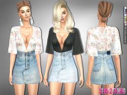 Sims2fanbg S 214 Casual Outfit Casual Outfits Sims 4 Clothing Sims 4 Dresses