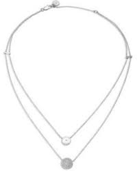 Women S Silver Necklaces By Michael Kors Lookastic