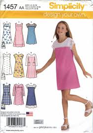 Simplicity 1457 Girls Girls Design Your Own Pullover Jumper Or Dress In Two Lengths Girls Clothes Patterns Kids Dress Clothes Sewing Patterns Girls