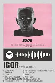 Igor By Tyler The Creator Polaroid Poster In 2020 Music Poster Design Vintage Music Posters Style Lyrics