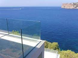 Installed 110 feet of glass railing. Frameless Glass Railing Glass Railing Glass Balcony Glass Handrail