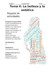 With nearly 400 million native speakers, spanish is the second most spoken language in the world. Unit Packet Ap Spanish La Belleza Y La Estetica Beauty And Aesthetics