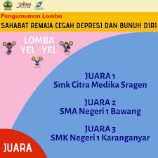 Guru yang mengajar di smk citra medika sragen berjumlah 42 orang. Pengumuman Juara Lomba Yel Yel Lomba Poster Bagi Remaja Dalam Rangka Hari Kesehatan Jiwa Sedunia 2019