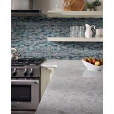 Peel and stick backsplash tiles including vinyl stickers (gel mosaic tile), metal backsplash tiles, glass backsplash tiles and mother of pearl shell mosaic tiles. Kitchen Tile Backsplashes Tile The Home Depot