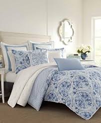 Laura ashley charlotte blue breakfast pillow. Laura Ashley Charlotte China Blue Duvet Set Twin Reviews Duvet Covers Sets Bed Bath Macy S