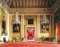 A watercolour depicting the kings closet, a small room with red cloth walls and small pictures. Inside Buckingham Palace Idesignarch Interior Design Architecture Interior Decorating Emagazine