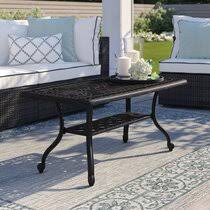 The finishing touch to any welcoming outdoor seating area is the right table. Outdoor Aluminum Coffee Table Wayfair