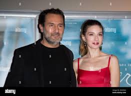 Gilles Lellouche and Maria Valverde arriving at 'Plonger' Paris film  premiere at MK2 bibliotheque, november 28, 2017, Paris, France. Photo by  Nasser Berzane/ABACAPRESS.COM Stock Photo