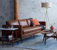West Elm Axel Leather Sofa Williams Sonoma Inc To The Trade Productfind Brown Living Room Decor Living Room Leather Leather Sofa Living Room