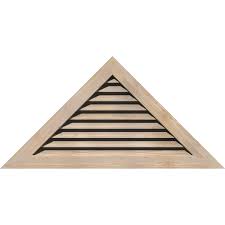 Gable vents are a perfect way to enhance the look and feel of your home. 60 W X 27 1 2 H Triangle Gable Vent 72 7 8 W X 33 3 8 H Frame Size 11 12 Pitch Unfinished Functional Smooth Pine Gable Vent W 1 X 4 Flat Trim Frame Walmart Com