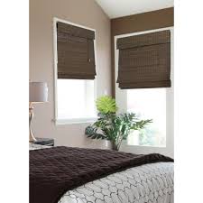 Home Decorators Collection Espresso Brown Flatweave Bamboo Roman Shade 32 5 In W X 72 In L Home Decorators Collection Bamboo Roman Shades Bamboo Shades