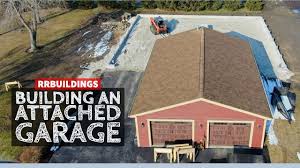 While most houses feel satisfied with a garage for one car, it is always celebrated for you to add more capacity if you have enough space. How To Build A Garage Addition 1 Layout And Installing Metal Brackets Youtube