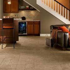 Ideal direct home improvements company. Armstrong Caramel Gold Alterna 16 X 16 Basement Flooring Options Basement Flooring Best Flooring For Basement