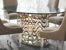 Select from round, oval, rectangular, and extension dining tables; Caracole Classic Whisper Of Gold 76 W X 48 D Oval Dining Table Caccla416203