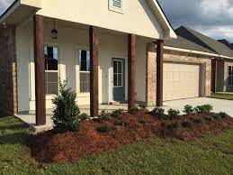 Kiln drying for beams is available. Cypress Columns Stained House Exterior Porch Design Exterior Stain