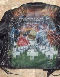 Metallica Leather Jacket Painted Leather Jacket Painting Leather Diy Leather Jacket