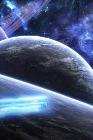 Fotos del universo para fondos de pantalla del teléfono celular. Cometa Azul En El Universo 640x960 Iphone 4 4s Fondos De Pantalla