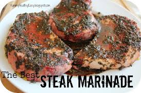 Seared ribeye steak with garlic herb pan sauce yummly. The Best Steak Marinade Yummy Healthy Easy