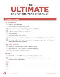 the art teachers ultimate end of the year checklist the