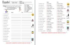 Spanish Adjectives People Worksheet Number Gender Agreement Spanish Adjectives Adjectives Nouns