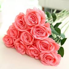 Vintage elegance,they look and touch like real roses.1 vase should buy 2 bouquets. Type Decorative Flowers Wreaths Rose Occasion Wedding Style Flower Flower Stem Lengt Large Artificial Flowers Artificial Flowers Artificial Flower Bouquet