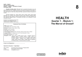 With a pandemic in full swing, and medical professionals at least a little leery about being in the same room with patients, teladoc was a godsend l. Mapeh 8 Health Grade 8 Tagudin Nhs 300256 Facebook