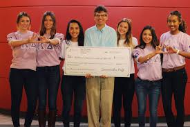 Delivering The Check To Children S Home Society Of Orlando Kducf Kids House Childrens Society