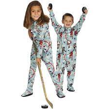 Snug As A Bug Hockey Kids Fleece Footy